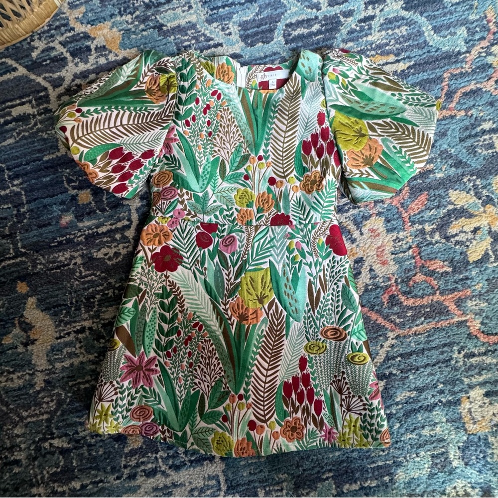 GB GIRLS JACQUARD DRESS.